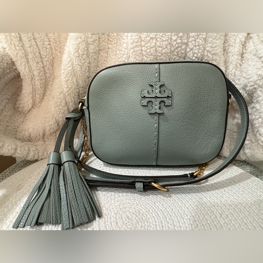 Tory Burch Sage Leather Crossbody Bag